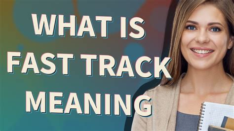 fast track meaning in tagalog